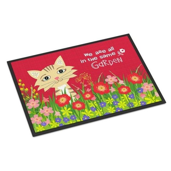 Carolines Treasures Carolines Treasures VHA3009JMAT Garden Cat Indoor or Outdoor Mat; 24 x 36 in. VHA3009JMAT